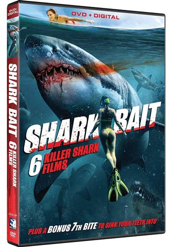 SHARK BAIT 6 KILLER SHARK FILMS + BONUS 7TH DVD Syfy Swamp Zombie
