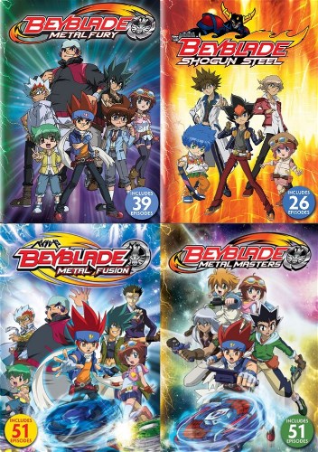 BEYBLADE COMPLETE METAL SAGA New DVD 4 Seasons Fusion Masters Fury