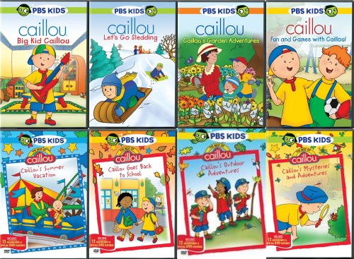 Caillou Dvd Set Pbs Kids Lot Series Tv Show Children Animated Boy